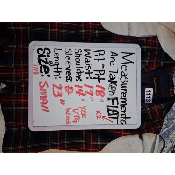 Vintage Y2K Giorgio Sant'Angelo Women's size Small Plaid Preppy Academia Vest - Picture 9 of 15